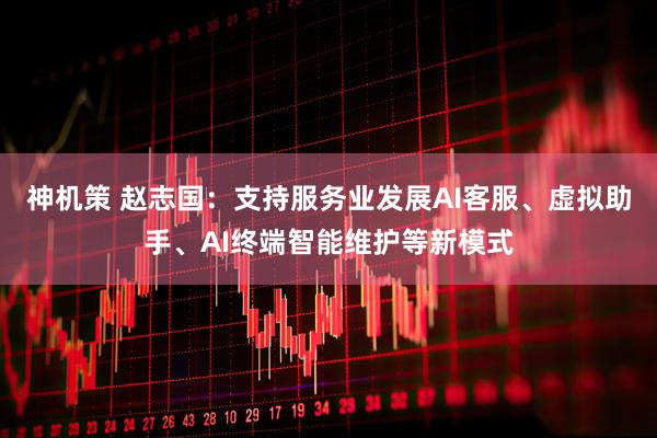 神机策 赵志国：支持服务业发展AI客服、虚拟助手、AI终端智能维护等新模式