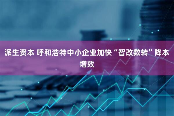 派生资本 呼和浩特中小企业加快“智改数转”降本增效